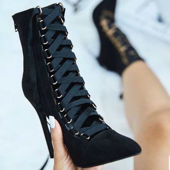 💝ALMOST GONE💝Best Seller -Gladiator Grey Booties - Picture 3 of 6